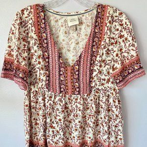 Knox Rose Boho chic top -- S